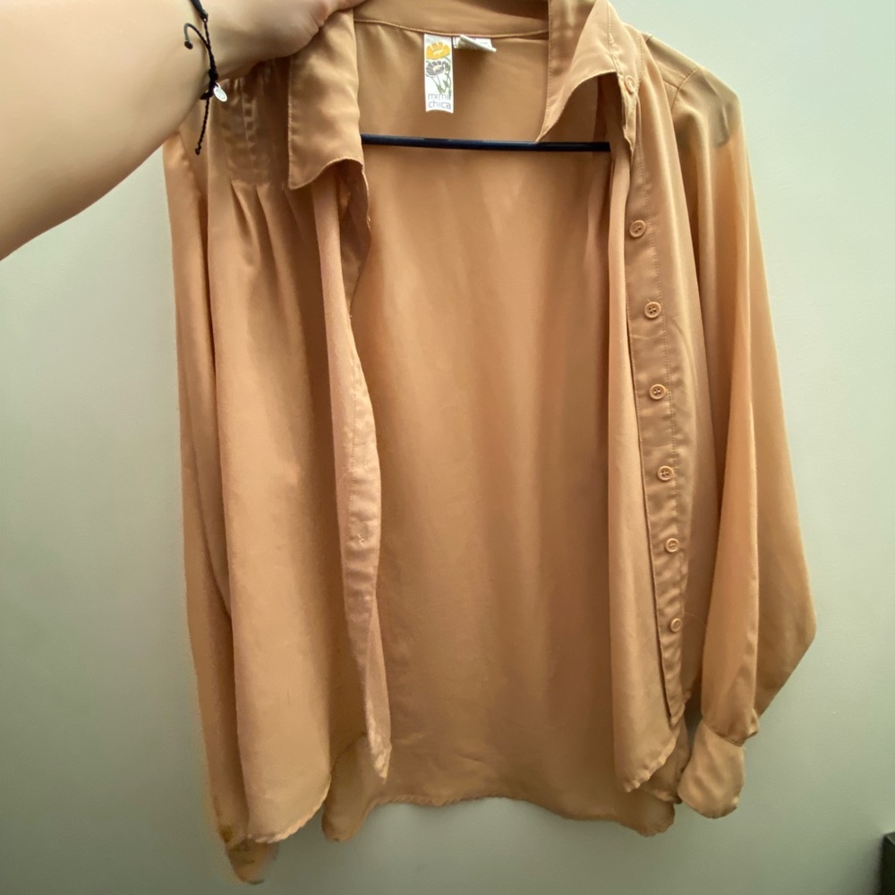 Sheer button down